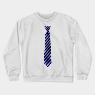 Necktie Tie Neckie Dressed Blue Windsor Tieknot Crewneck Sweatshirt